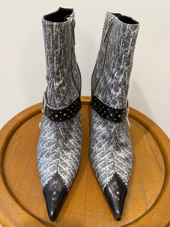 Christian Dior Vintage D-Trick Monogram Boots - Picture 5 of 10